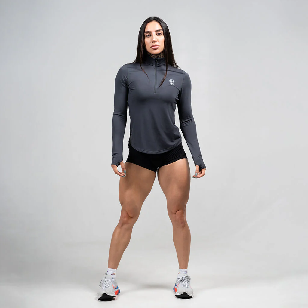 Women's Performance Quarter Zip - Obsidian - Image 5