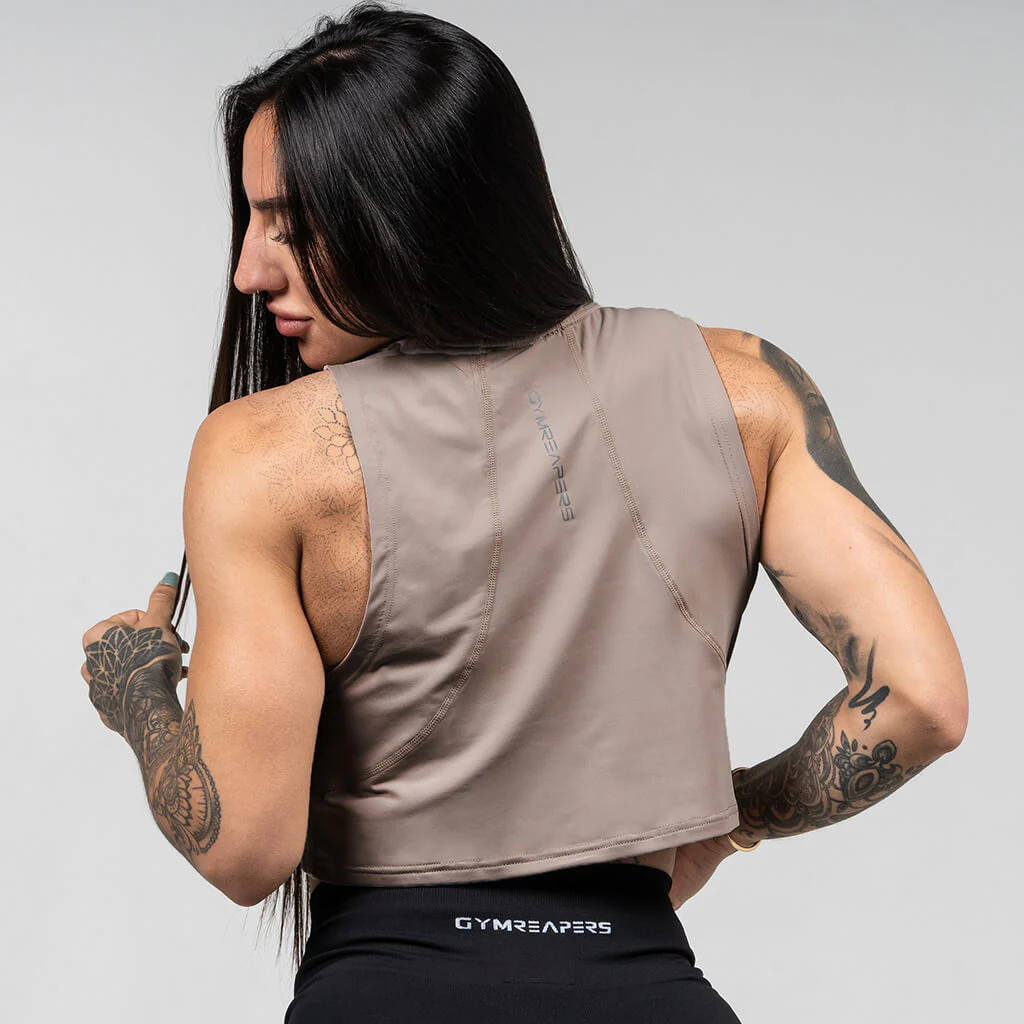 Women's Performance Tank - Taupe - Image 2