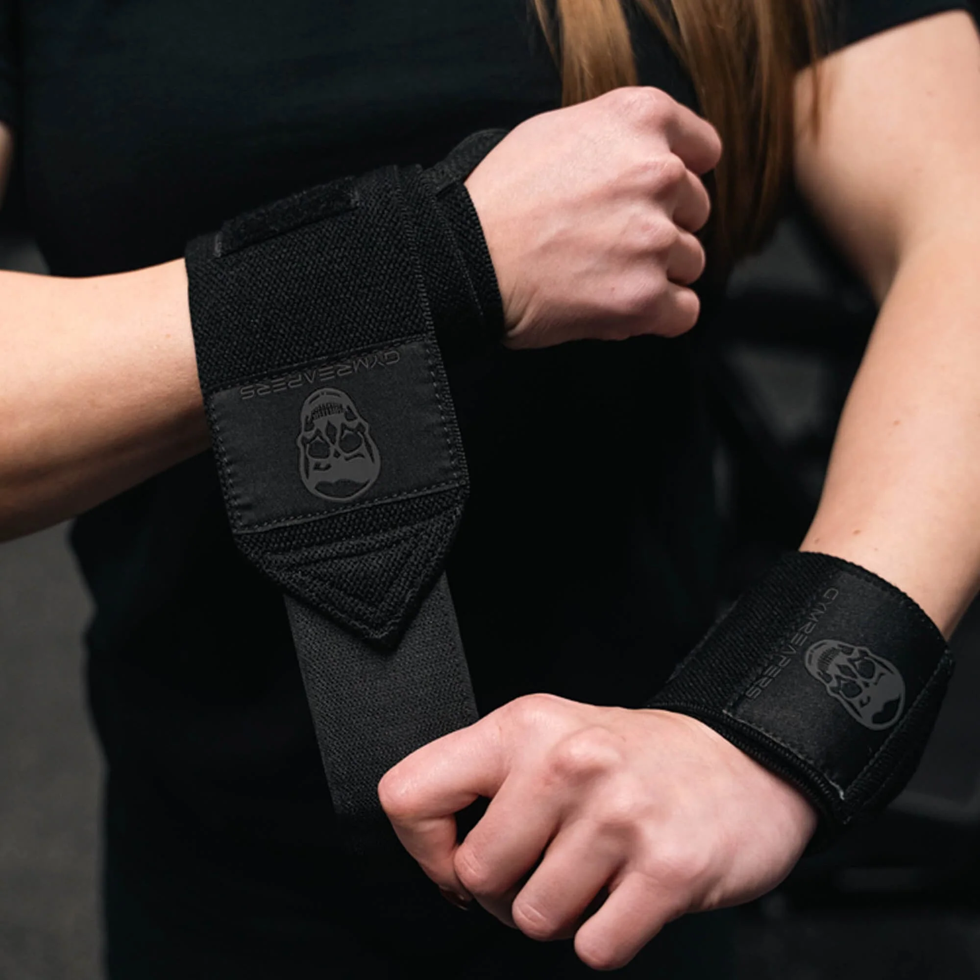 18" Wrist Wraps - Black/Black - Image 6