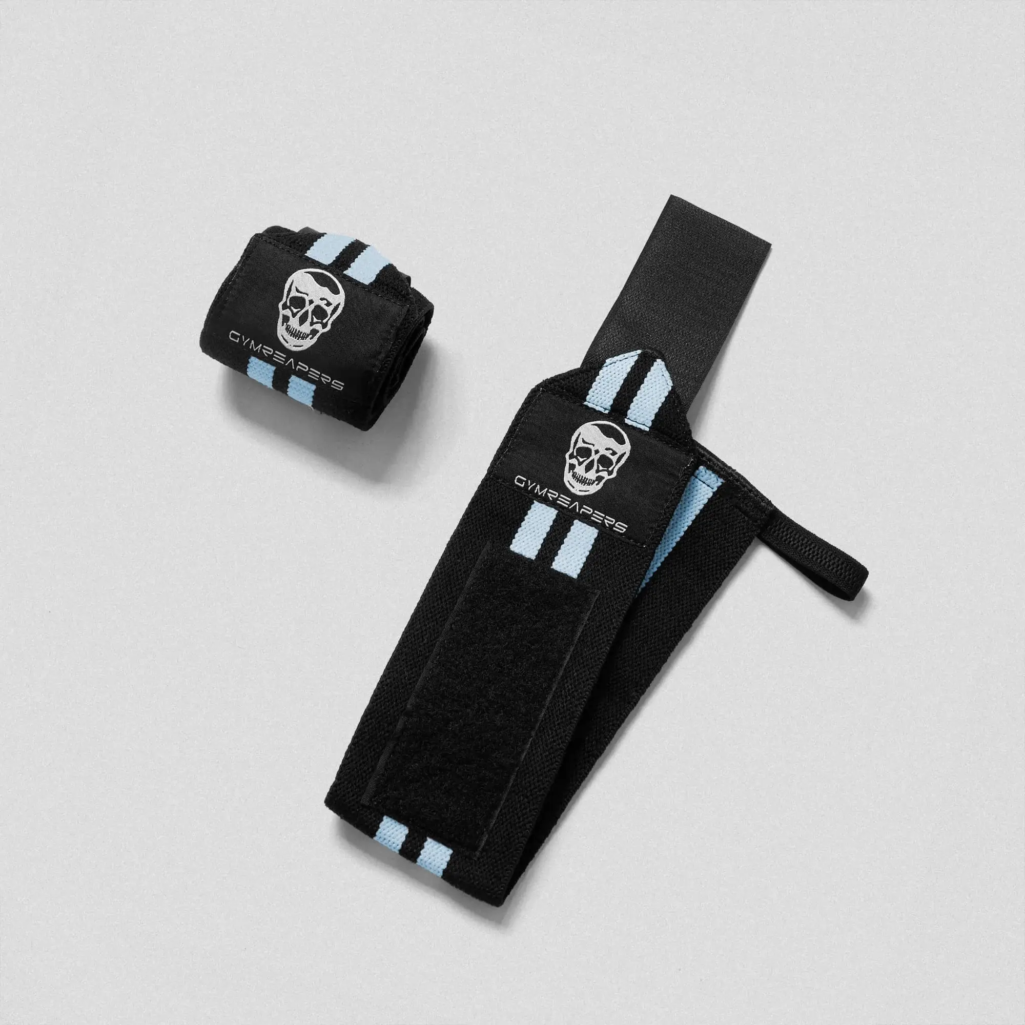 Wrist Wraps - 18" Weightlifting Wrist Support - Blue - Image 3