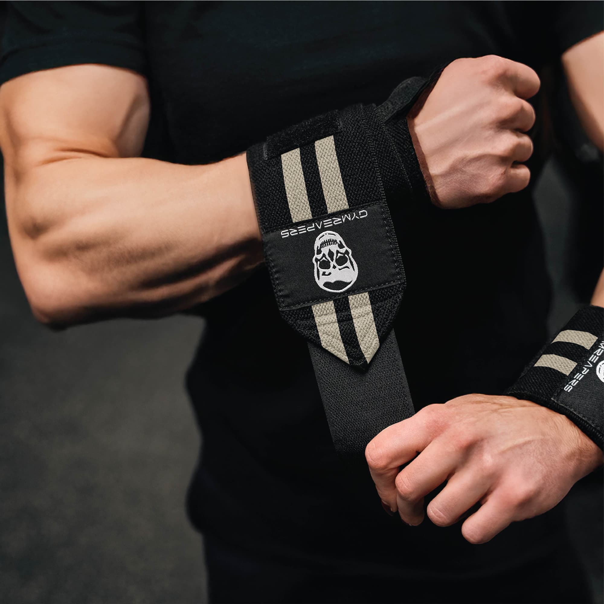 Wrist Wraps - 18" Weightlifting Wrist Support - Desert Sand - Image 6