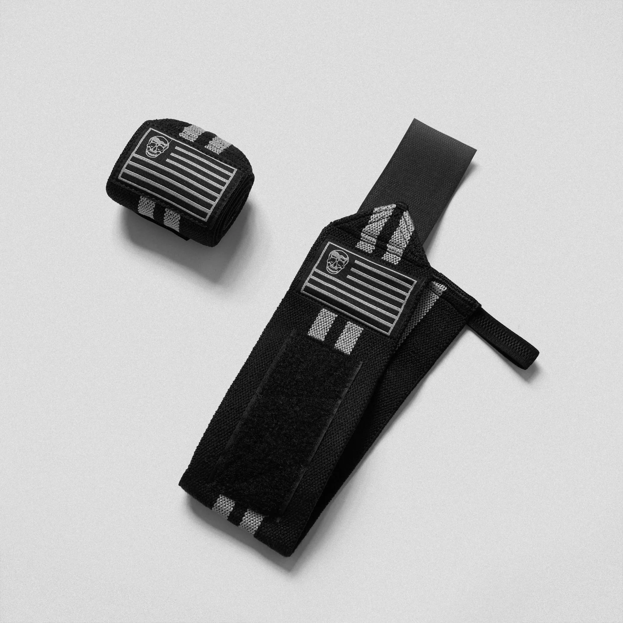 Wrist Wraps - 18" Weightlifting Wrist Support - Gray - Image 3