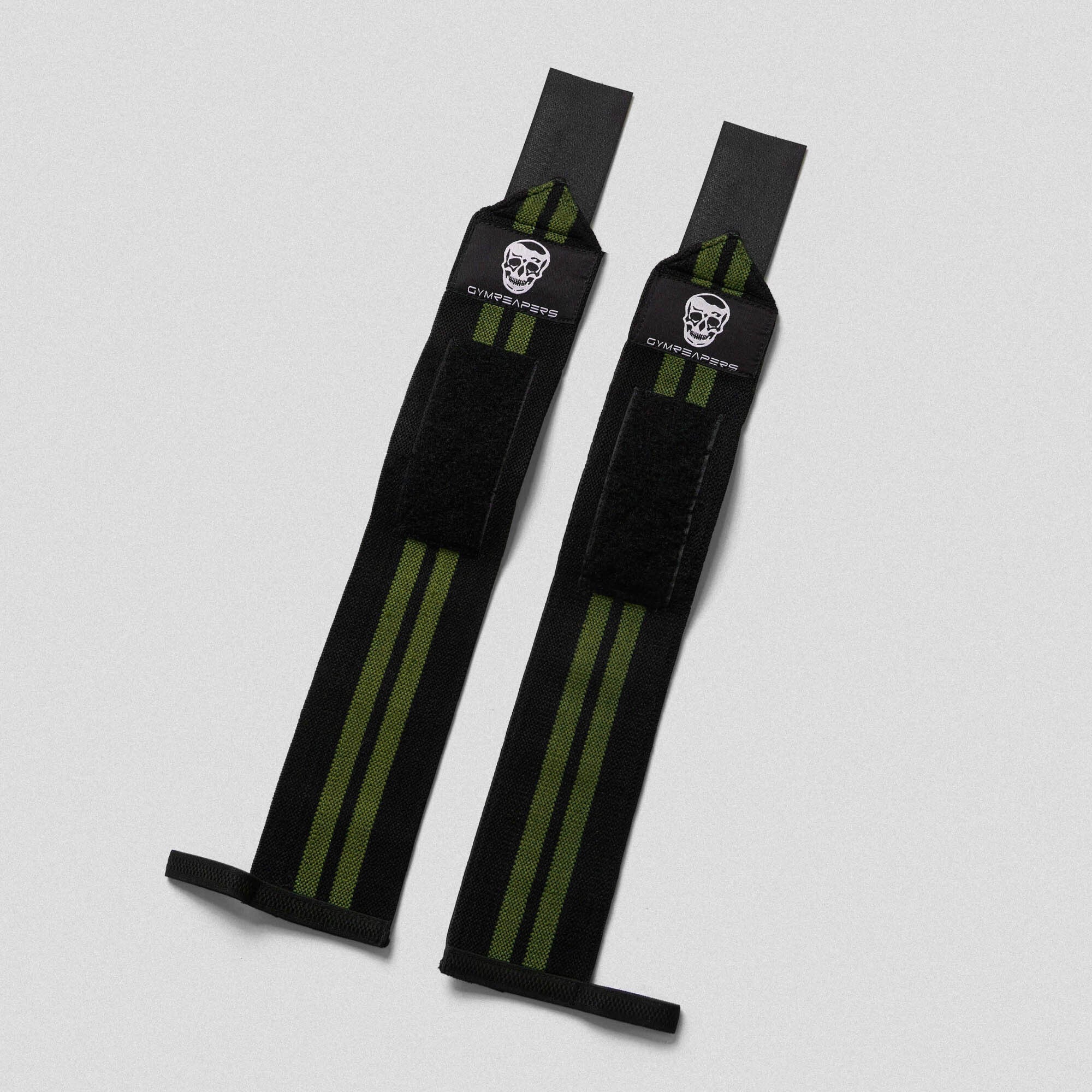Wrist Wraps - 18" Weightlifting Wrist Support - Green - Image 4