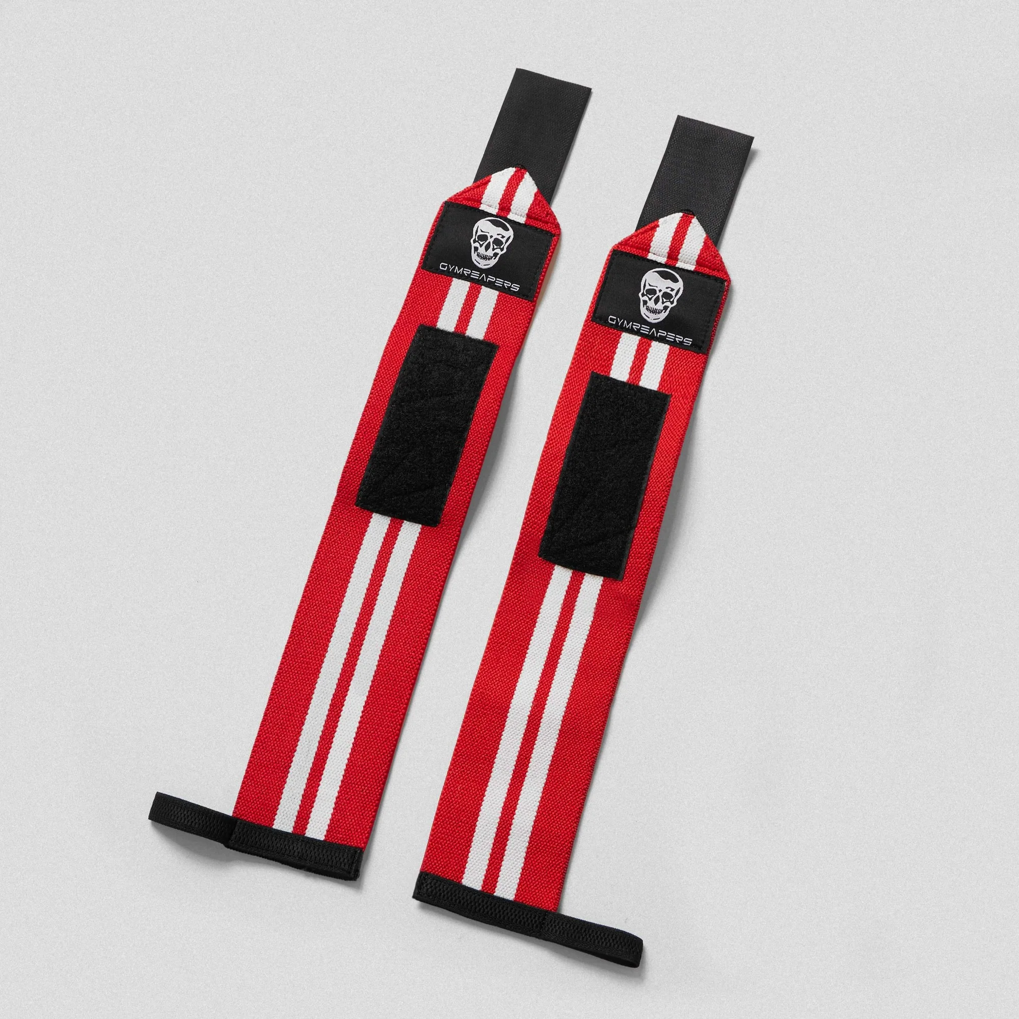 Wrist Wraps - 18" Weightlifting Wrist Support - Red/White - Image 4